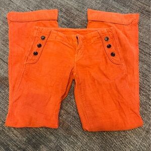 Citizens of Humanity Orange Corduroy Flares!